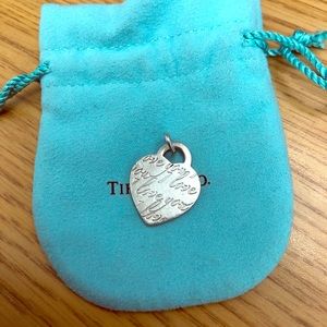Tiffany & Co “I love you” notes heart tag charm
